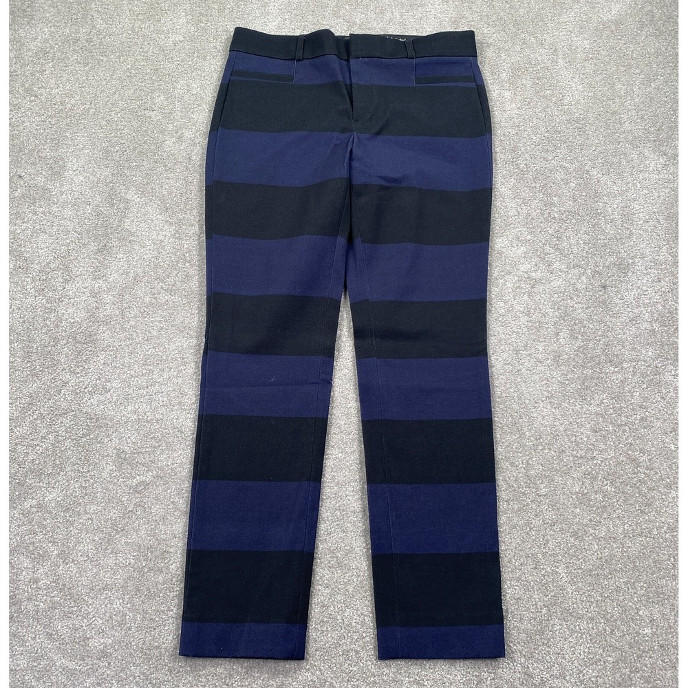 Banana Republic Women's Straight Leg Sloan Ankle Pants Size 4 Blue Black